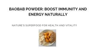 Baobab Powder Boost Immunity and Energy Naturally