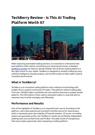 TechBerry Review