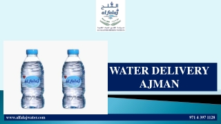 WATER DELIVERY AJMAN