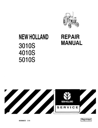 New Holland 5010S Tractor Service Repair Manual Instant Download