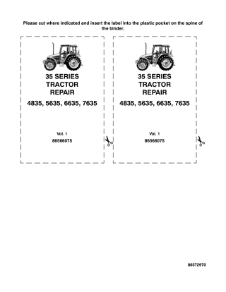 New Holland 5635 Tractor Service Repair Manual Instant Download