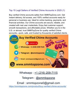 Buy Verified Chime Accounts in 20254