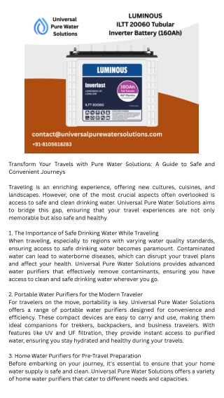 Luminous inverter battery Bangalore