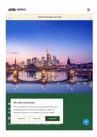 Sibos 2025 Frankfurt – iGTB’s Pioneering Role in Banking Innovation