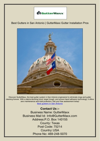 Best Gutters in San Antonio | GutterMaxx Gutter Installation Pros