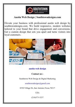 Austin Web Design  Southtowndesigns.com