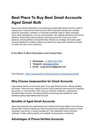 Best Place To Buy Best Gmail Accounts Aged Gmail Bulk (1)