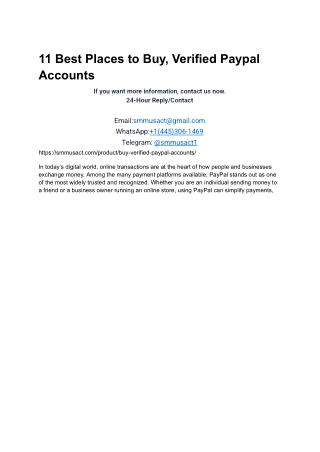 11 Best Places to Buy, Verified Paypal Accounts