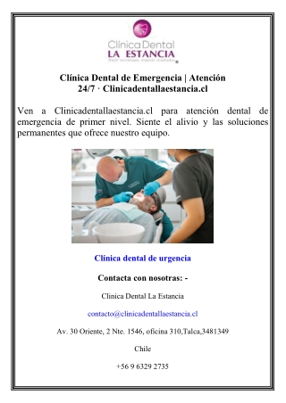 7 · Clinicadentallaestancia.cl