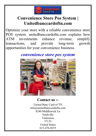Convenience Store Pos System | Unitedbanccardoftn.com