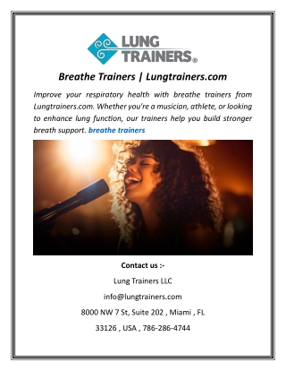 Breathe Trainers | Lungtrainers.com