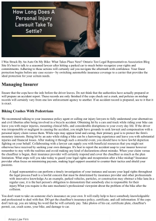 A Cars And Truck Hit Me While I Got On My Bike Can I Sue The Vehicle Driver?