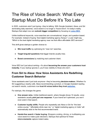 The Rise of Voice Search_ What Every Startup Must Do Before It’s Too Late