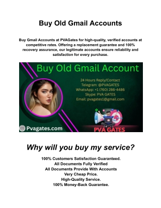 Buy Old Gmail Account: What Makes it Valuable?