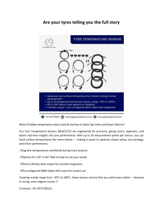 Are your tyres telling you the full story