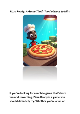 Pizza Ready: A Game That’s Too Delicious to Miss