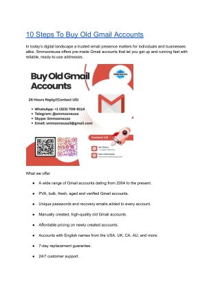10 Steps To Buy Old Gmail Accounts