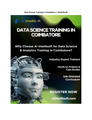 Data Science Training in Coimbatore