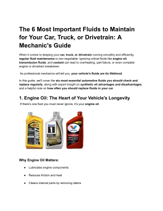 The 6 Most Important Fluids to Maintain for Your Car_ Truck_ or Drivetrain_ A Mechanic's Guide (1)