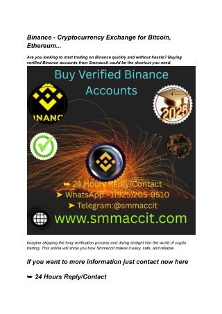 Binance - Cryptocurrency Exchange for Bitcoin, Ethereum