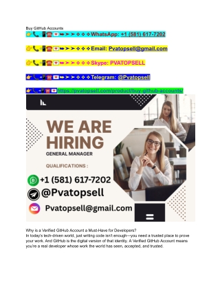 Top 10 Sites To Buy Github Accounts In This Year 2025 ...