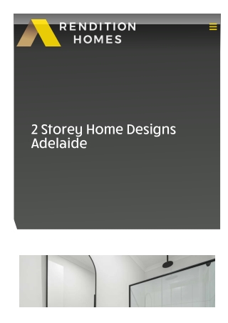 2 Storey Home Designs Adelaide