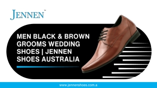 Men Black & Brown Grooms Wedding Shoes  JENNEN Shoes Australia