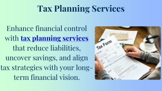 Tax Planning Services