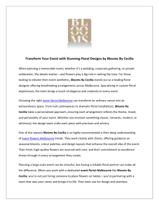 Buy Bridal Bouquets Online in Melbourne | Blooms By Cecilia