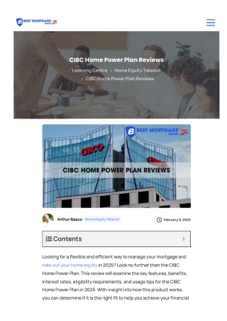 Creditor Insurance: Optional Protection in CIBC Home Power Plan