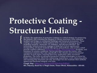 Protective Coating Service In India - Structural-India