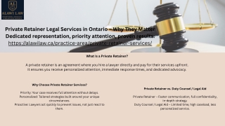 Private Retainer Lawyers – The Smart Choice for Serious Cases