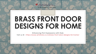 Brass Front Door Designs For Home