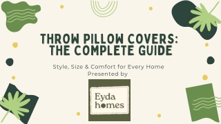 Throw Pillow Covers The Complete Guide