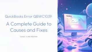 QuickBooks QBWC1039 Error Quick Fix Guide