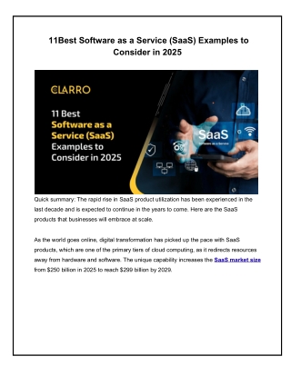 11 Best Software as a Service (SaaS) Examples to Consider in 2025