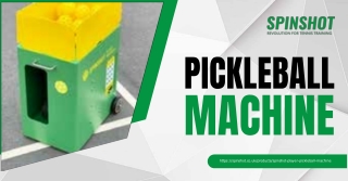 Spinshot Sports UK Portable Pickleball Machine for Every Player