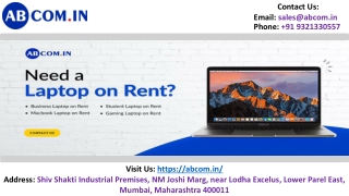 Affordable Laptop Rental Services by ABCom