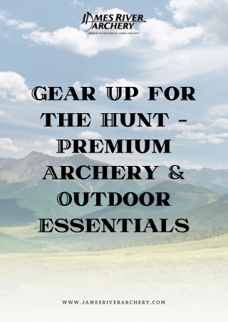 Premium Archery Shop for Hunting Bows & Accessories