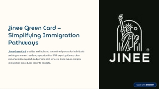 Streamlined Immigration Support with Jinee Green Card