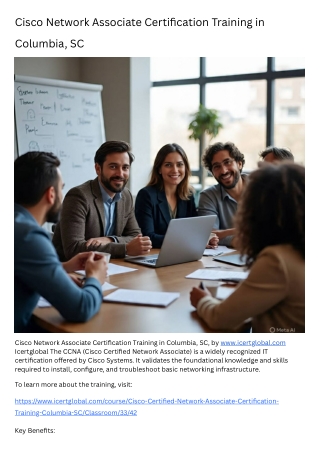 Cisco Network Associate Certification Training in Columbia, SC