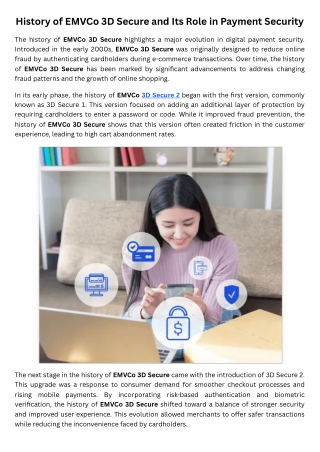 History of EMVCo 3D Secure and Its Role in Payment Security