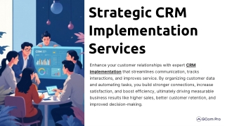 Strategic CRM Implementation Services