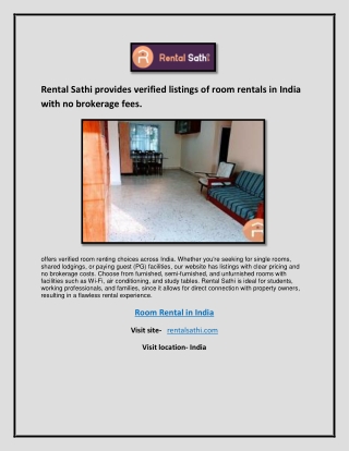 Room Rental in India