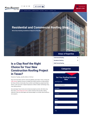 Is a Clay Roof the Right Choice for Your New Construction Roofing Project in Tex