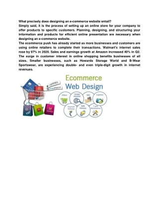 E-COMMERCE WEBSITE DESIGNING RJ Webgen