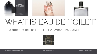 What Is Eau de Toilette? Everything You Need to Know
