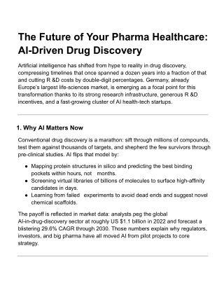 The Future of Your Pharma Healthcare_ AI-Driven Drug Discovery