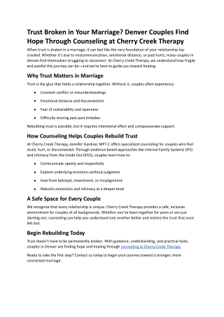 Denver Couples Find Hope Through Counseling at Cherry Creek Therapy.docx