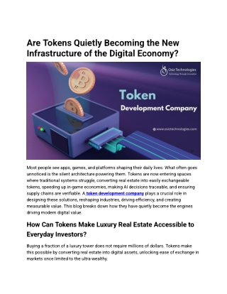 Are Tokens Quietly Becoming the New Infrastructure of the Digital Economy_